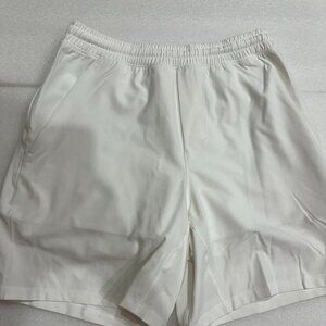 Lululemon white mens shorts medium